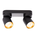 Lampa sufitowa Andy 2xGU10 Czarny + Złoty ML9935 Milagro
