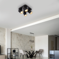 Lampa sufitowa Andy 4xGU10 Kwadrat Czarny + Złoty ML9941 Milagro