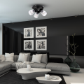 Lampa sufitowa BEST BLACK 3xE14 (round) ML9973 Milagro