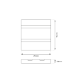 Oprawa schodowa VOX BLACK Barwa Neutralna 4000K EKS610 Eko-Light
