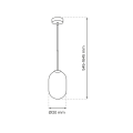Lampa wisząca ALIAS GOLD 1xE14 fi 120 ML0317 Milagro