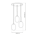 Lampa wisząca ALIAS BLACK 3xE14 koło ML0320 Milagro