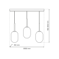 Lampa wisząca ALIAS BLACK 3xE14 ML0321 Milagro