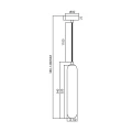 Lampa wisząca PAX BLACK 1xG9 ML0337 Milagro