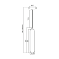 Lampa wisząca PAX GOLD 1xG9 ML0338 Milagro