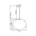 Lampa wisząca CAMPANIA 1xE27 ML0341 Milagro