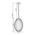 Lampa wisząca BRAGA SMOKED 1xE27 ML0351 Milagro