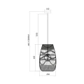 Lampa wisząca ARONA BLACK 1xG9 fi 250 ML0354 Milagro