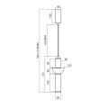 Lampa wisząca CAMPO 19W LED ML0356 Milagro