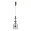Lampa wisząca ARTE 12W LED śr. 13cm mosiądz ML0359 Milagro