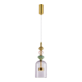 Lampa wisząca ARTE 12W LED śr. 13cm mosiądz ML0359 Milagro