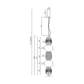 Lampa wisząca CARO GOLD 40W LED ML0361 Milagro