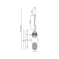 Lampa wisząca CARO GOLD 28W LED ML0363 Milagro