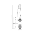 Lampa wisząca CARO SMOKED 28W LED ML0364 Milagro