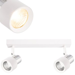 Lampa sufitowa Cino 2xGU10 Biały + Chrom ML9946 Milagro