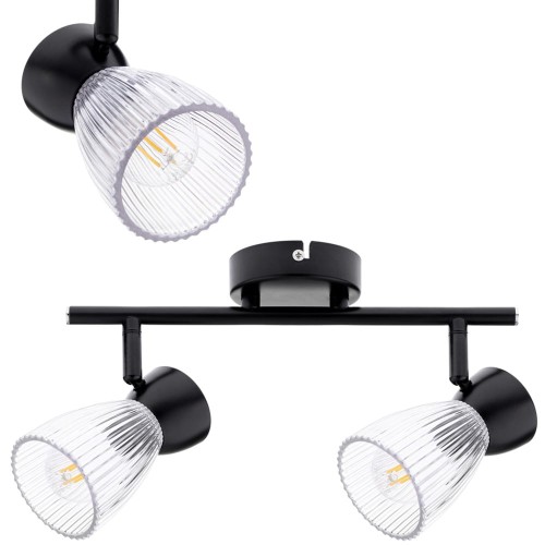 Lampa sufitowa BEST BLACK 2xE14 ML9971 Milagro