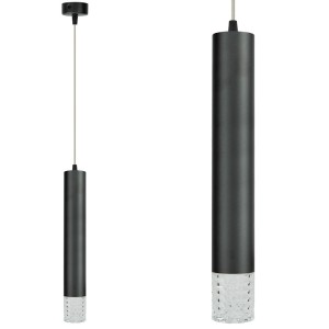 Lampa wisząca TUBI BLACK 1xGU10 ML8877 Milagro