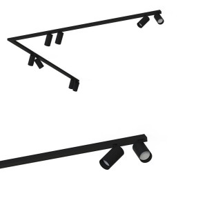 Listwa sufitowa 90° 2x150cm MONO CORNER VIII 2x150 BLACK 7721 Nowodvorski Lighting