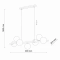 Lampa wisząca ESTERA BLACK 9 PŁ 5667 TK Lighting