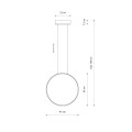 Lampa wisząca CIRCOLO LED S Czarny 10810 Nowodvorski Lighting