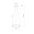 Lampa wisząca CIRCOLO LED S Czarny 10813 Nowodvorski Lighting