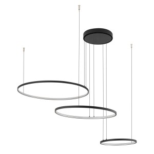 Lampa wisząca CIRCOLO LED Czarny 10817 Nowodvorski Lighting