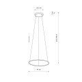 Lampa wisząca CIRCOLO LED S Czarny 10863 Nowodvorski Lighting