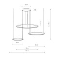Lampa wisząca CIRCOLO LED Czarny 10867 Nowodvorski Lighting