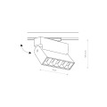 Lampa na szynoprzewód PROFILE FOCUS LED 4000K 7620 Nowodvorski Lighting