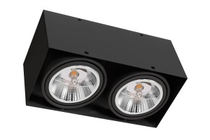 Oprawa Natynkowa Plaza 2xGU10 AR111 Czarna ML4746 Eko-Light