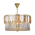 Lampa wisząca Camille złoty/przezroczysty+bursztynowy 19101/16 Zuma Line