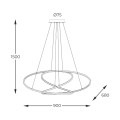 Lampa wisząca Cholet francuskie złoto MD7360-1A-3GT Zuma Line