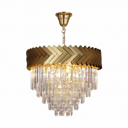 Lampa wisząca Lyon złoty/przezroczysty 23910/9 Zuma Line