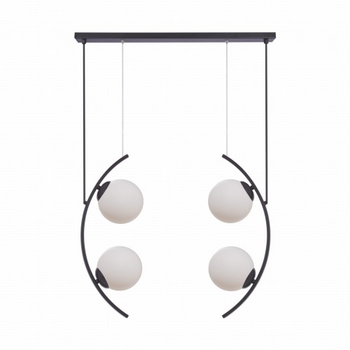 Lampa wisząca Helix czarny/białe szkło 5016Z Zuma Line