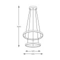 Lampa wisząca Breno czarny 18140BK-2 Zuma Line