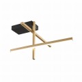 Lampa sufitowa Edge złoty/czarny 22008C3-BK/GD Zuma Line