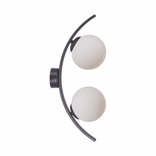 Kinkiet lampa ścienna Helix czarny/białe szkło 5015Z Zuma Line