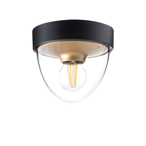 Lampa natynkowa zewnętrzna IP44 NOOK BLACK/GOLD czarno-złota Nowodvorski Lighting