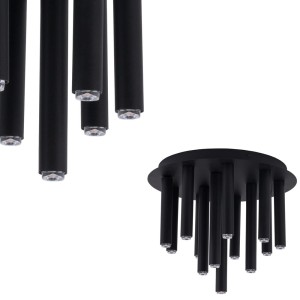 LAMPA SUFITOWA STALACTITE BLACK XIII 8355 Nowodvorski