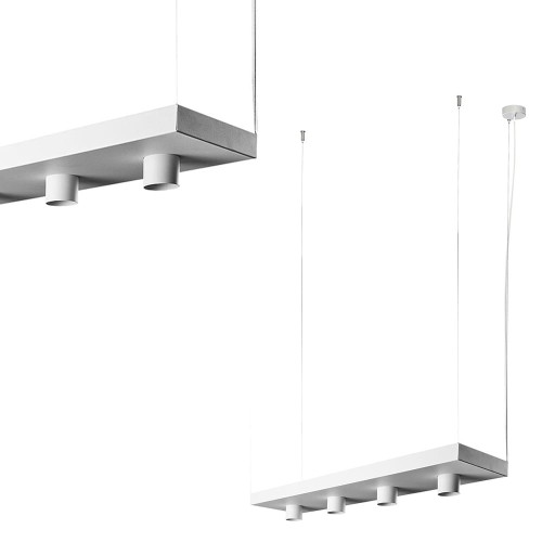 Lampa wisząca półka PLANT WHITE ze stali lakierowanej Nowodvorski