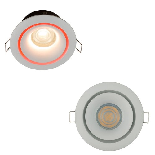 Oprawa wpuszczana (wymienne nakładki) IP54/IP20 FOXTROT WHITE biała 8373 Nowodvorski Lighting