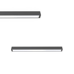 Lampa sufitowa prostokąt STRAIGHT LED GRAPHITE podłużna o szerokości 92cm Nowodvorski Lighting