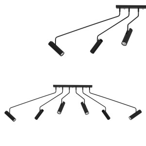 Lampa sufitowa EYE SUPER BLACK VI 6505 Nowodvorski