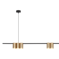 Lampa wisząca (listwa) GENESIS BLACK GOLD 7xGU10 ML0372 Milagro