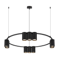 Lampa wisząca (koło) GENESIS BLACK 10xGU10 ML0373 Milagro