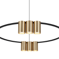Lampa wisząca (koło) GENESIS BLACK GOLD 10xGU10 ML0375 Milagro