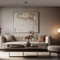 Lampa wisząca (koło) GENESIS BLACK GOLD 10xGU10 ML0375 Milagro
