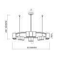 Lampa wisząca (koło) GENESIS WHITE15xGU10 ML0377 Milagro