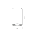 Spot GENESIS BLACK 1xGU10 10cm ML0381 Milagro