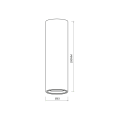 Spot GENESIS BLACK 1xGU10 20cm ML0384 Milagro